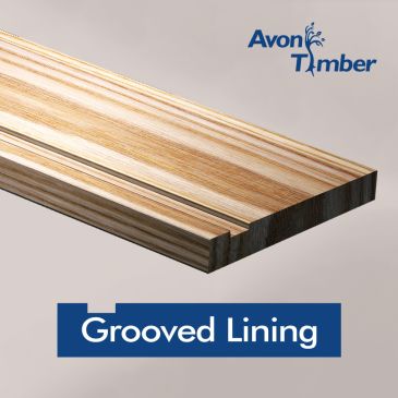 Grooved Solid Ash Door Lining Set With Doorstop