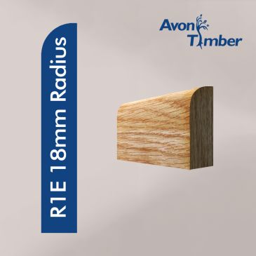 Solid Oak Pencil Round (18mm Radius) Architrave (Per Metre)