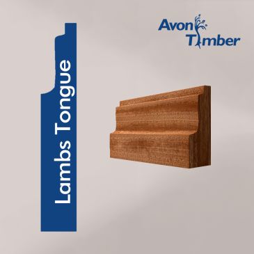 Solid Sapele Lambs Tongue Architrave (Per Metre)