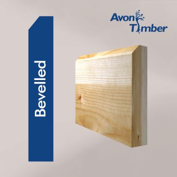 Solid Pine Bevelled Skirting (Per Metre)