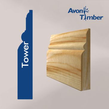 Solid Pine Tower Skirting (Per Metre)