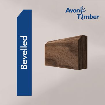 Solid American Black Walnut Bevelled Architrave (Per Metre)