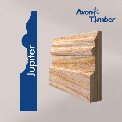 Solid American White Ash Jupiter Skirting (Per Metre)