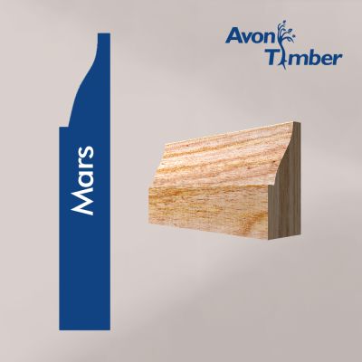 Solid American White Ash Mars Architrave (Per Metre)