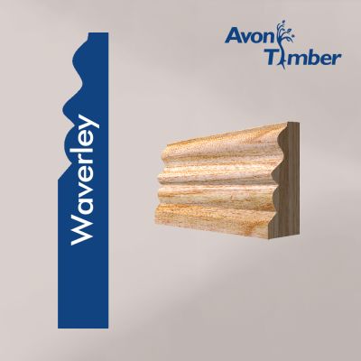 Solid American White Ash Waverley Architrave (Per Metre)