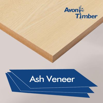 Decorative Veneered MDF Ash Two Sides A/B Quality