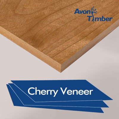 Decorative Veneered MDF Cherry Two Sides A/B Quality