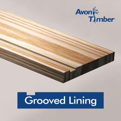 Grooved Solid Ash Door Lining Set With Doorstop