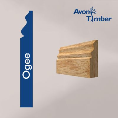 Solid American Oak 15mm Ogee Architrave (Per Metre)