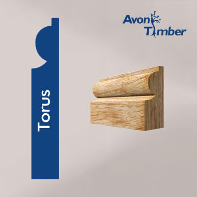 Solid Oak Torus Architrave (Per Metre)