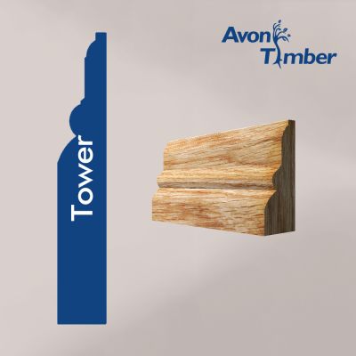 Solid Oak Tower Architrave (Per Metre)