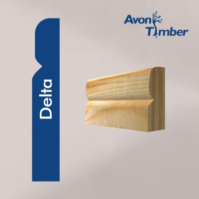 Solid Pine Delta Architrave (Per Metre)