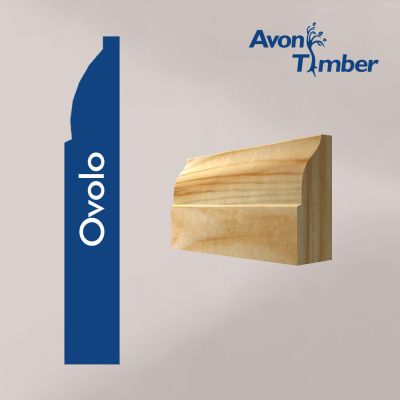 Redwood Ovolo Architrave in Pine