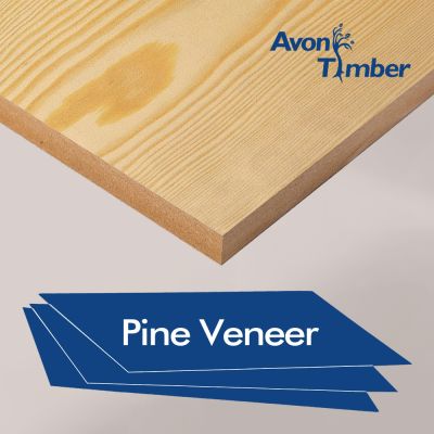 Decorative Veneered MDF Pine Two Sides A/B Quality