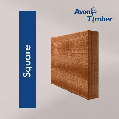 Solid Sapele Square Edge Skirting (Per Metre)