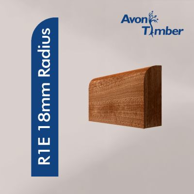 Solid Sapele Pencil Round (18mm Radius) Architrave (Per Metre)