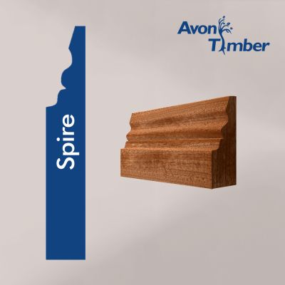 Solid Sapele Spire Architrave (Per Metre)