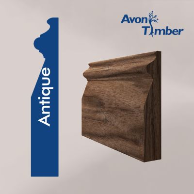 Solid American Black Walnut Antique Skirting (Per Metre)