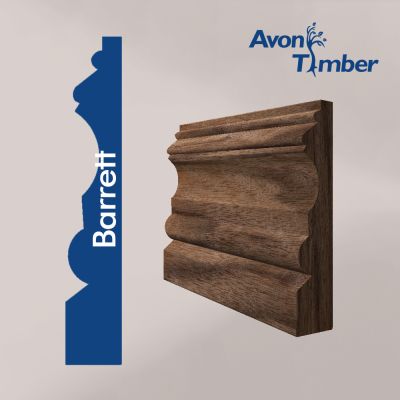 Solid American Black Walnut Barrett Skirting (Per Metre)