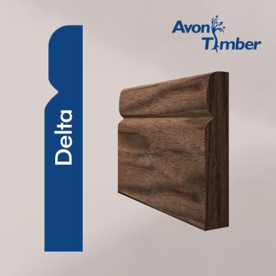 Solid American Black Walnut Delta Skirting (Per Metre)