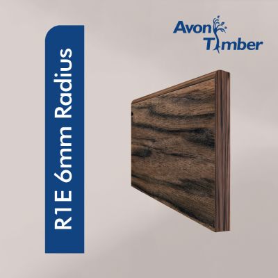 Solid American Black Walnut Pencil Round (6mm Radius) Skirting (Per Metre)