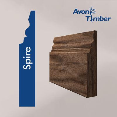 Solid American Black Walnut Spire Skirting (Per Metre)