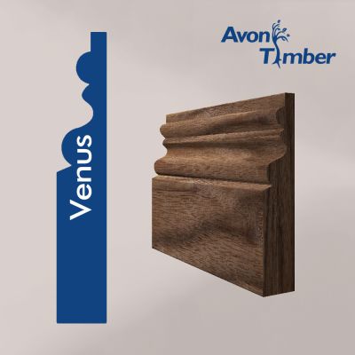 Solid American Black Walnut Venus Skirting (Per Metre)