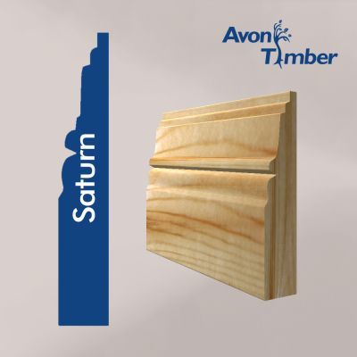 Solid Pine Saturn Skirting (Per Metre)