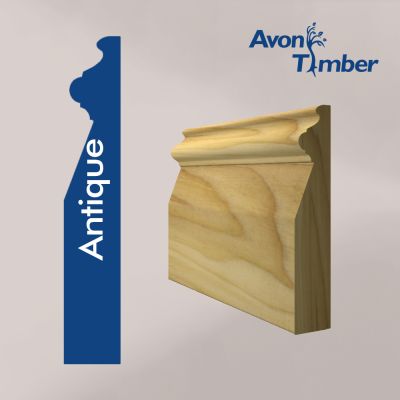 Solid Tulipwood Antique Skirting (Per Metre)