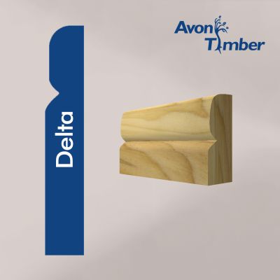 Solid Tulipwood Delta Architrave (Per Metre)