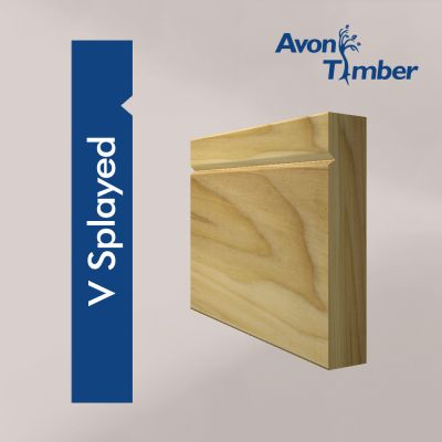 Solid Tulipwood V Splayed Skirting (Per Metre)