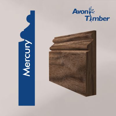 Solid American Black Walnut Mercury Skirting (Per Metre)