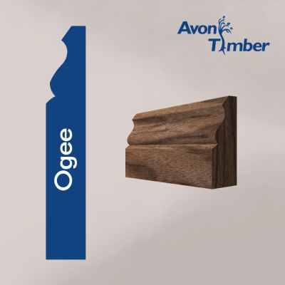 Solid American Black Walnut Ogee Architrave (Per Metre)