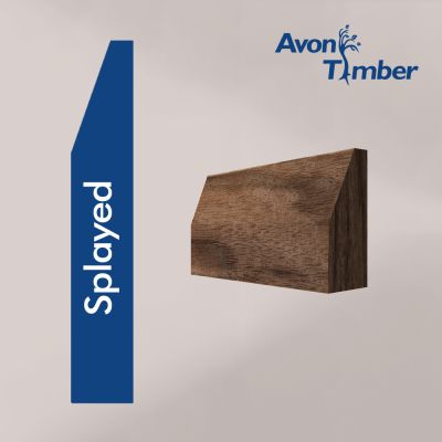 Solid American Black Walnut Splayed Architrave (Per Metre)