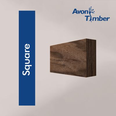 Solid American Black Walnut Square Edge Architrave (Per Metre)