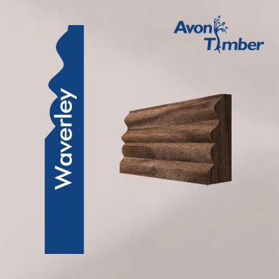 Solid American Black Walnut Waverley Architrave (Per Metre)