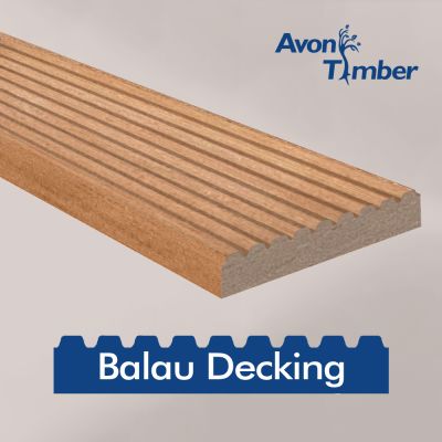 Yellow Balau Grooved & Smooth Decking